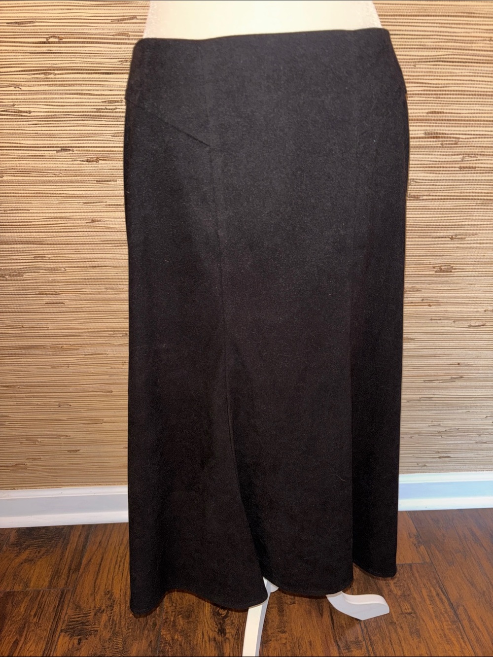 Briggs New York Classic Black Flare Maxi Skirt - Sleek Everyday Style size 10P